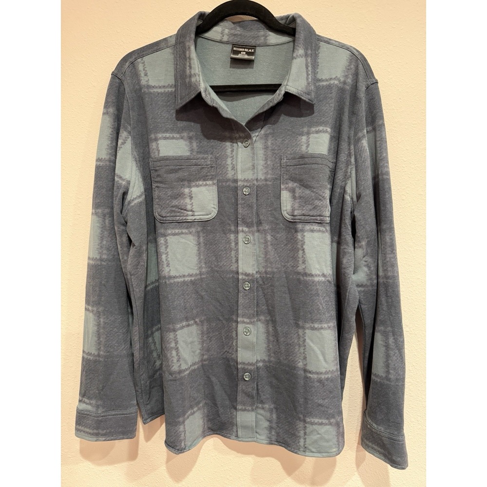 EUC 32 Degrees Women's‎ 4-way Stretch Soft Button-Up Plaid Shirt Size XL